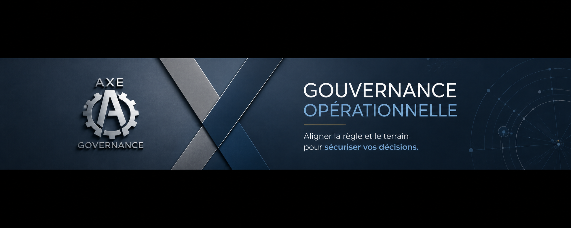 AXE GOVERNANCE — Architecture juridique et décisionnelle. Gouvernance opérationnelle : aligner la règle et le terrain pour sécuriser vos décisions.